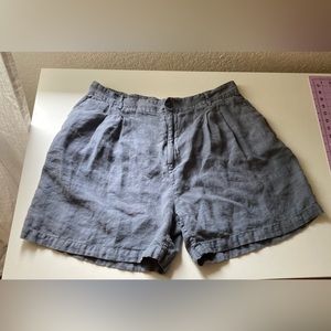 esby gray women's linen shorts